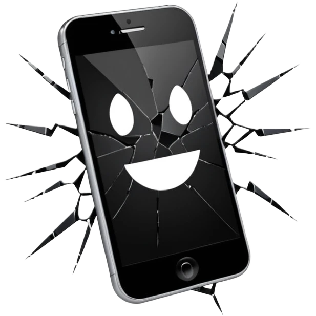 Phone screen cracked emoji