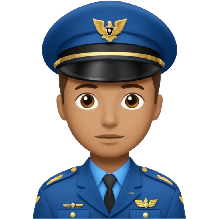 blue uniformed soldier emoji