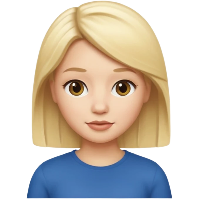 blonde giirl memoji iphone emoji