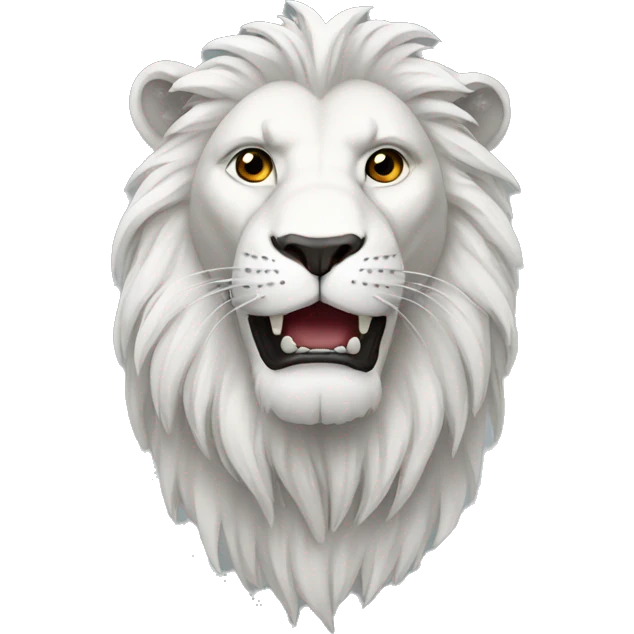 Lion white emoji