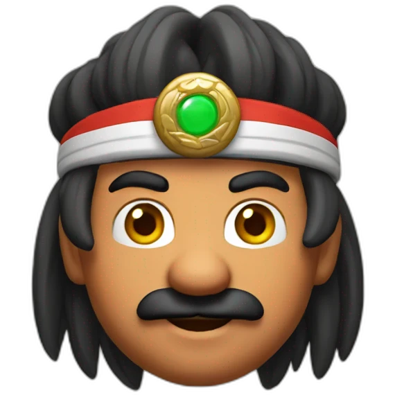 Mario Indian emoji