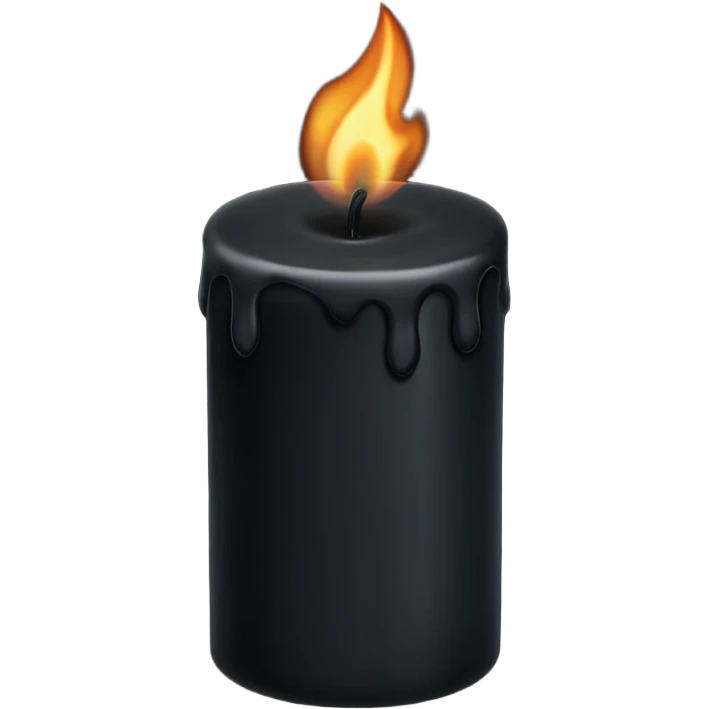 Black candle emoji