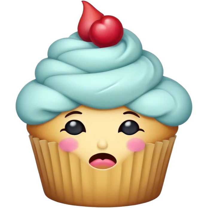 Sleepy cupcake  emoji