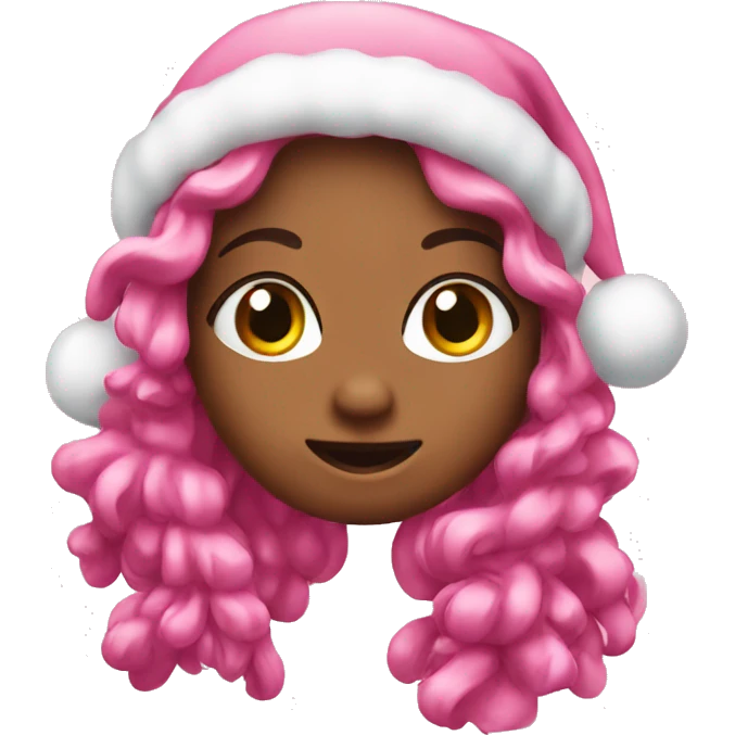 Pink cute Christmas  emoji
