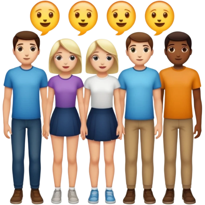 many people with full body effected by light emoji