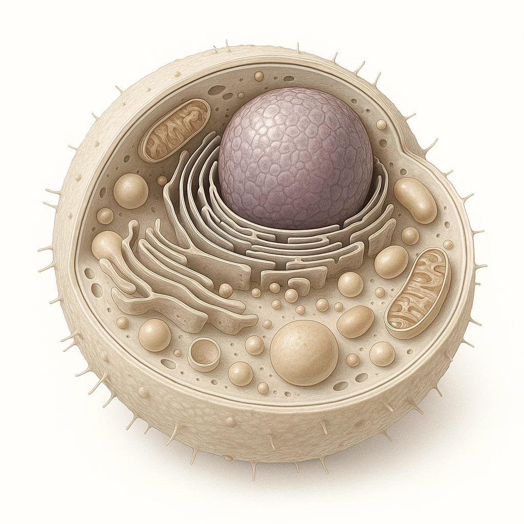 A highly detailed, scientifically accurate of a biological topics, on a white background, ultra-realistic 3D illustration.  The style should be clean lab-textbook style with subtle shadows and depth. Microscope-like precision, no artistic stylization. emoji