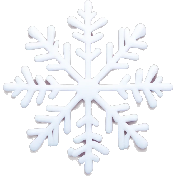pastel pink snowflake  emoji