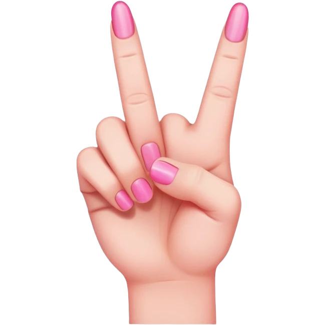 pink middle finger emoji