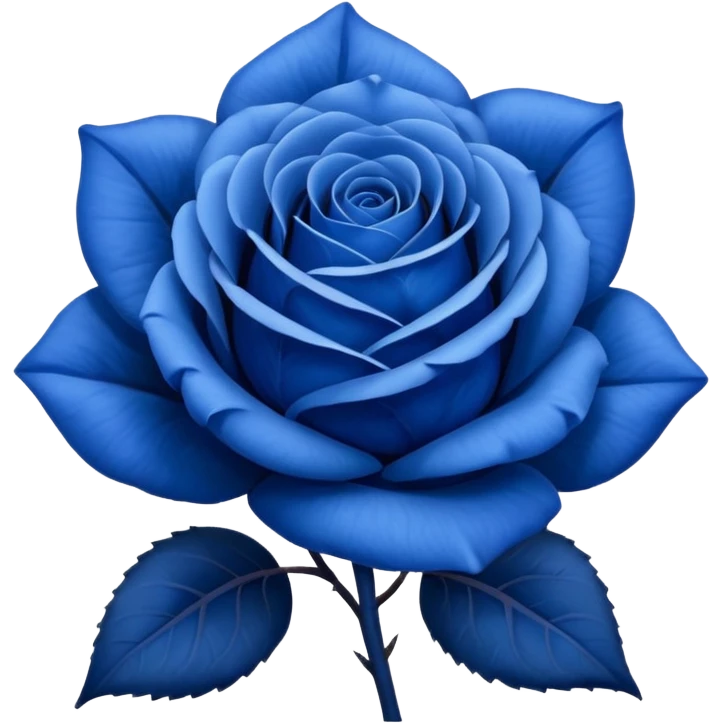 Blues rose emoji