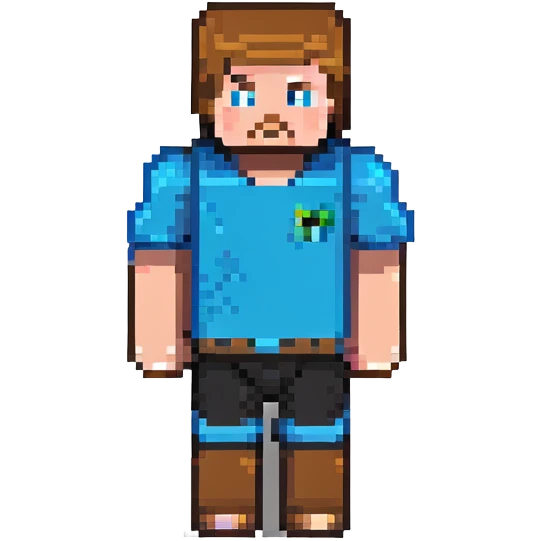 Minecraft Steve character emoji