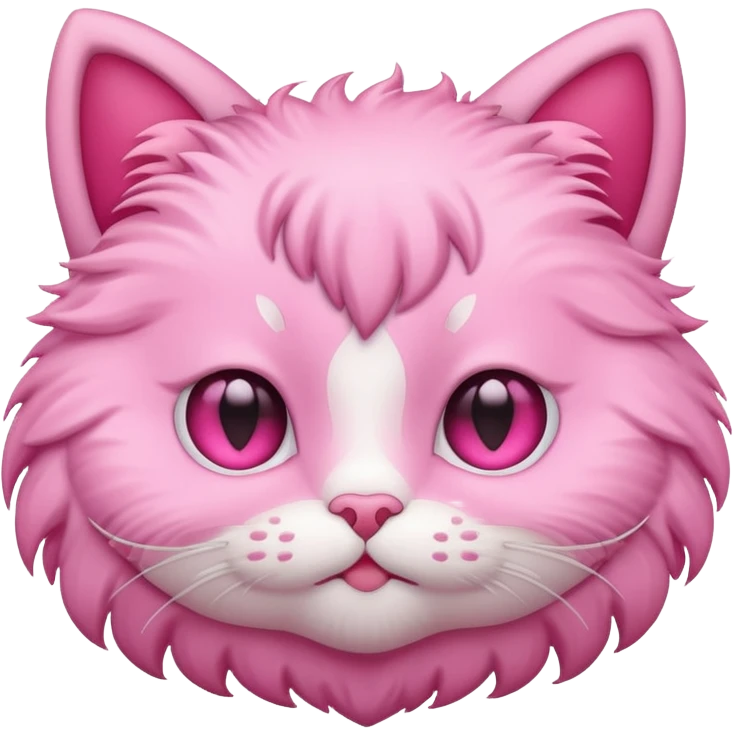 Pink heart eyes kitty emoji emoji
