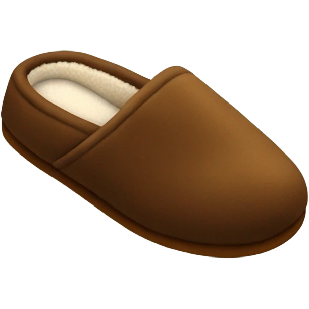 brown house slippers emoji