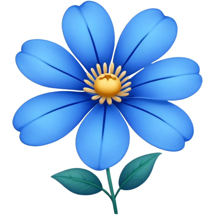 fiore blu emoji