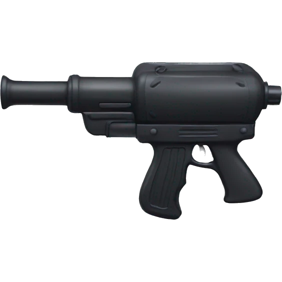 Black water gun emoji