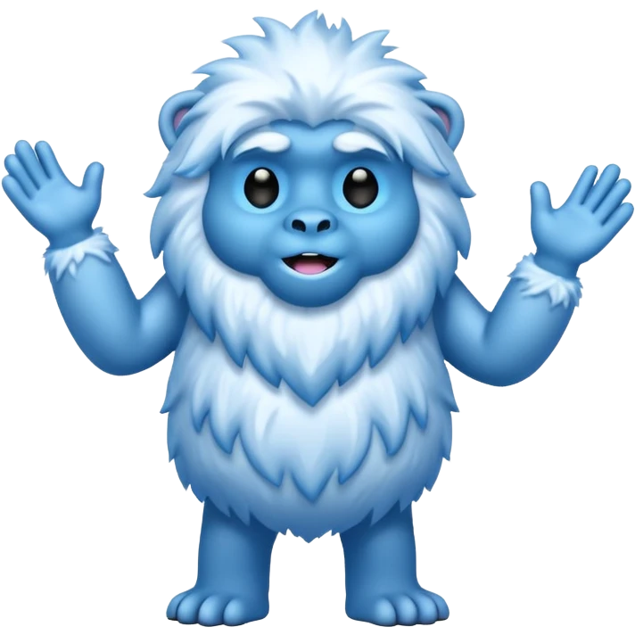 BLUE SNOW YETI emoji