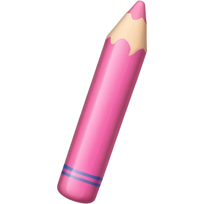 pink crayon emoji