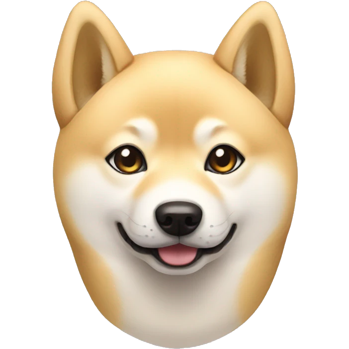 Small light blonde shiba inu dog emoji