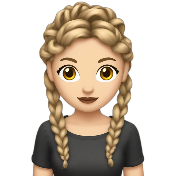 taylor swift with braids emoji