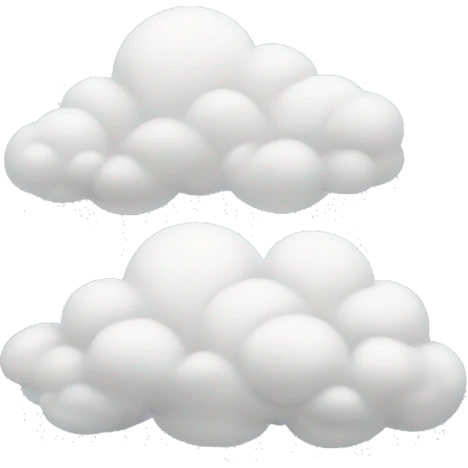 White cloud emoji