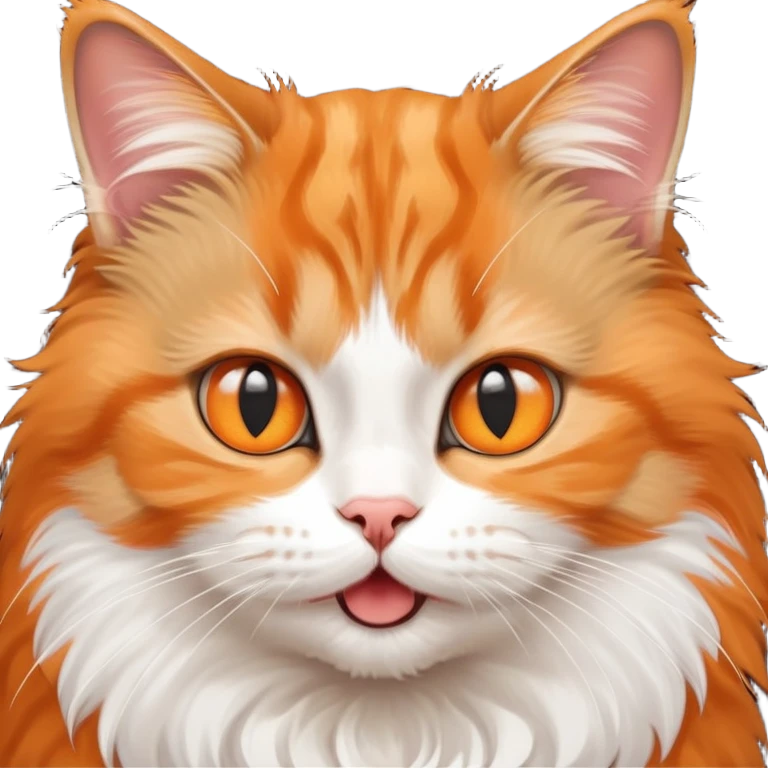 A cat with mewing  emoji
