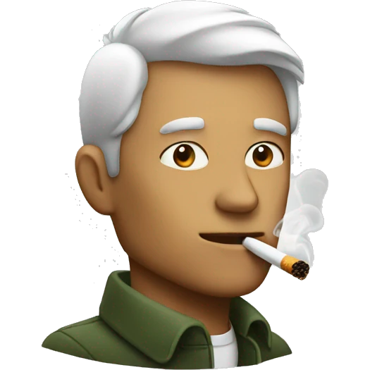 Man take a smoke emoji