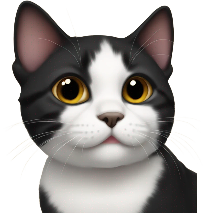 Black munchkin cat emoji