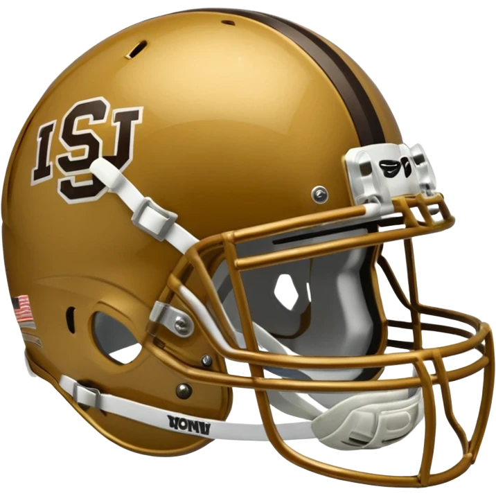 college football player helmets dark gold  emoji