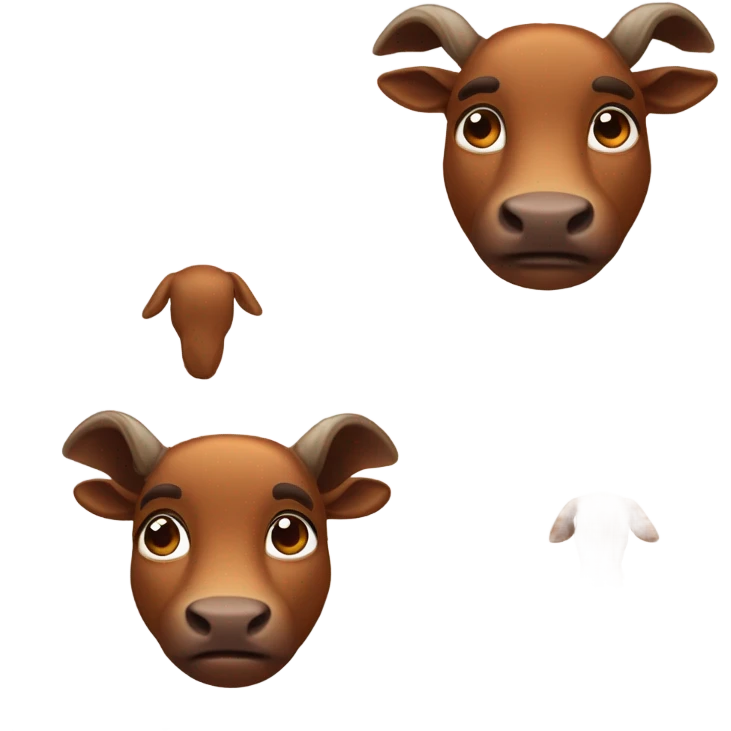 Veau tout marron  emoji