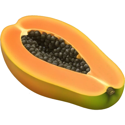 Papaya uncut emoji