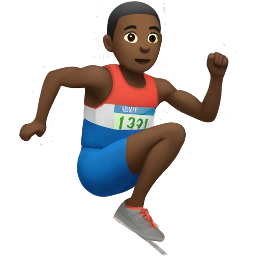 long jump side view emoji