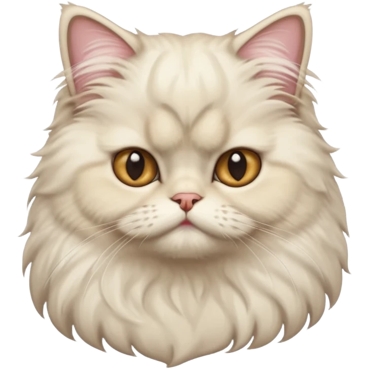 persian cat, half body emoji