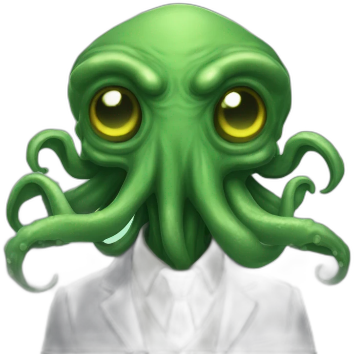 Cthulhu human say hi emoji