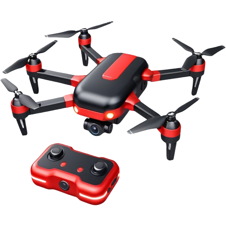 Red Drone – parcel grip + LED light,Courier Drones. emoji