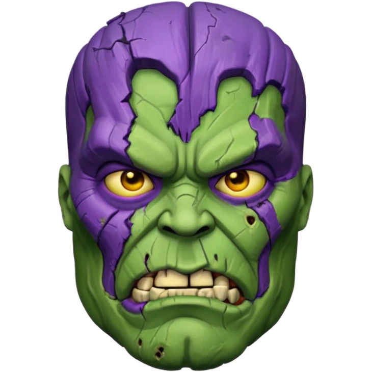 Zombie thannos face  emoji