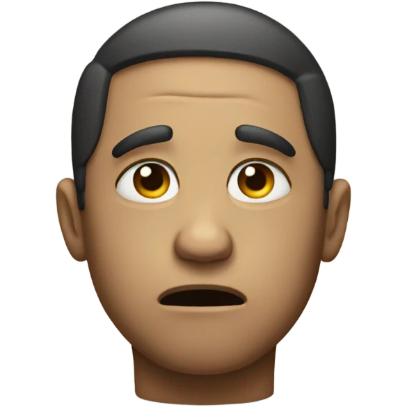 Sad face emoji