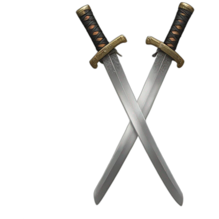 Crossed katanas emoji