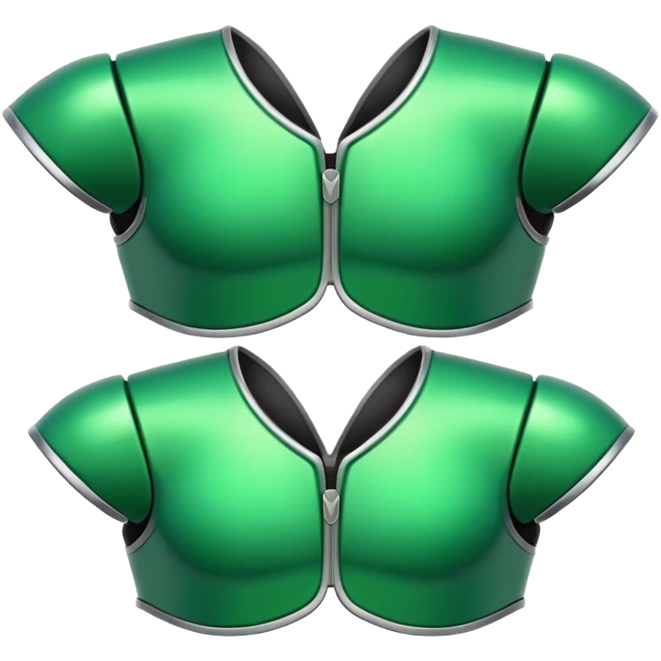 green shoulder pads emoji
