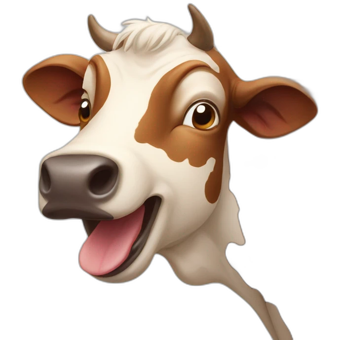 yawning cow emoji
