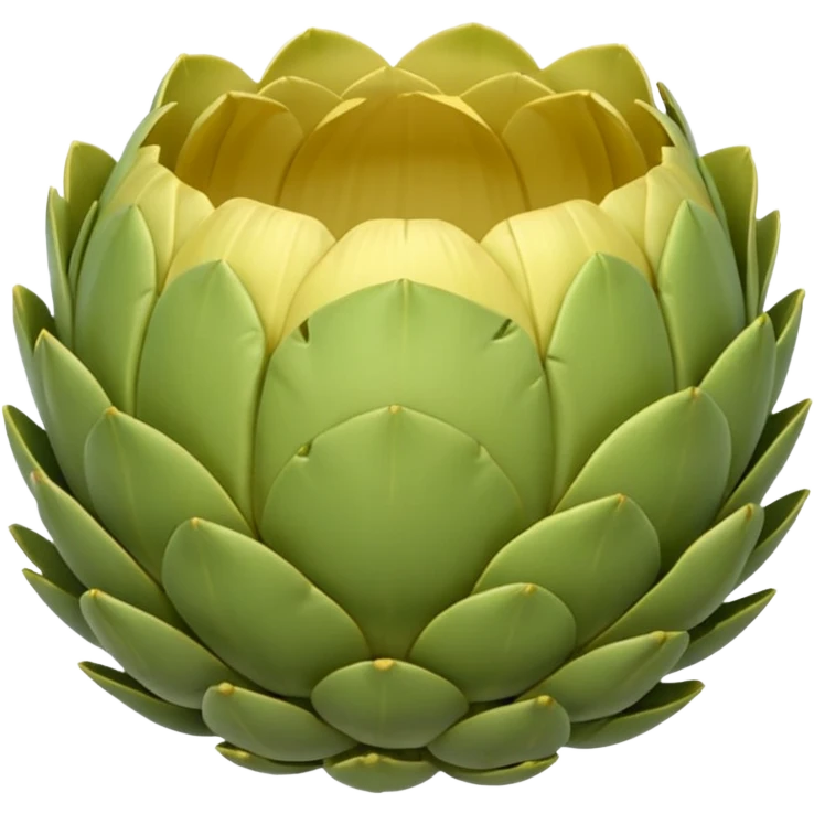 artichoke bottoms 2-3, soft rounded cup shape, pale green to light yellow, smooth slightly fibrous, natural ridges, moist tender look, no extras, soft lighting, emoji scale emoji