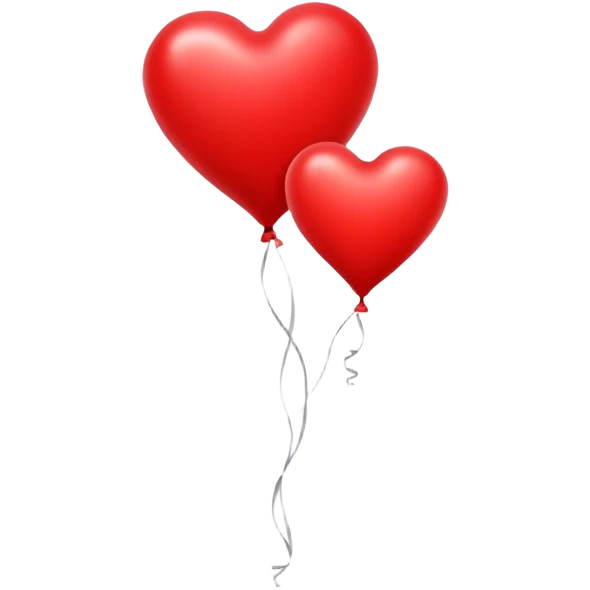 Heart balloon  emoji