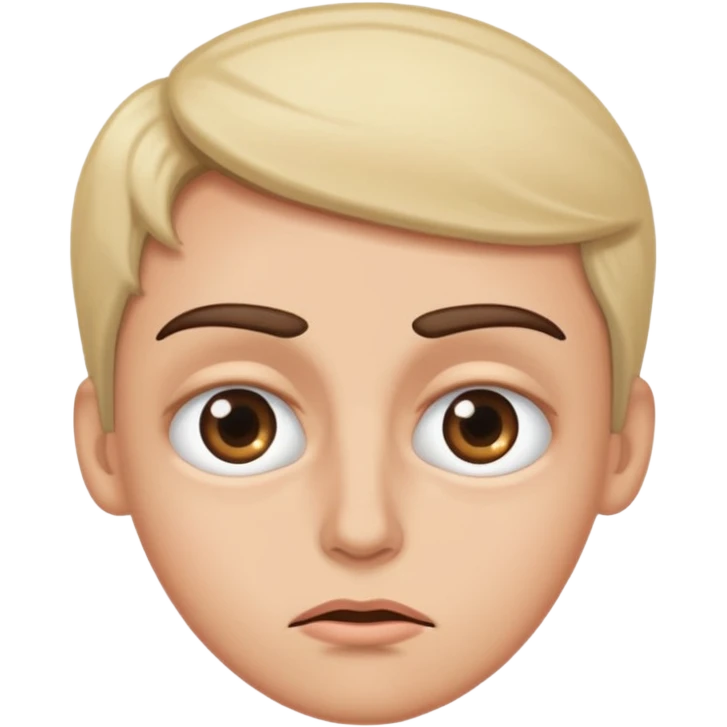 Raising eyebrows and rolling eyes emoji