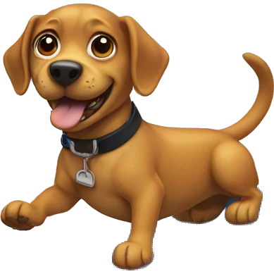 Dog surfing  emoji
