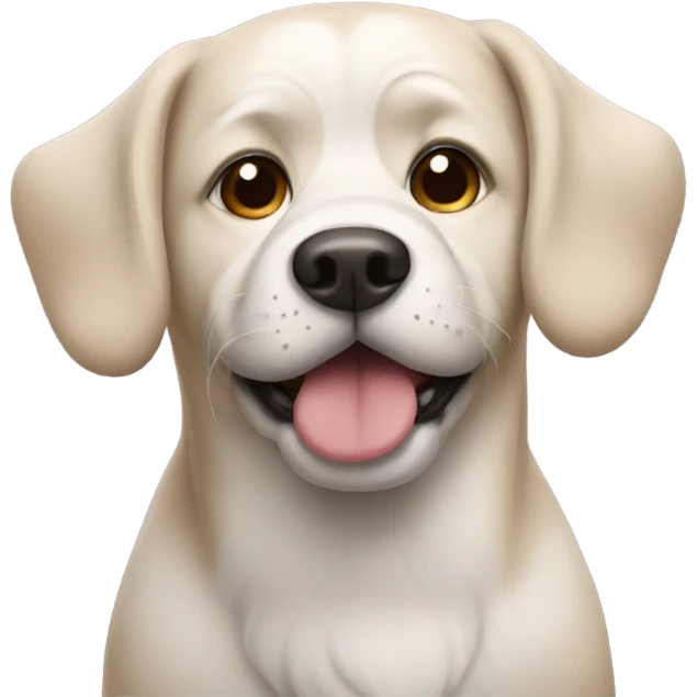 Dog with a mustache  emoji