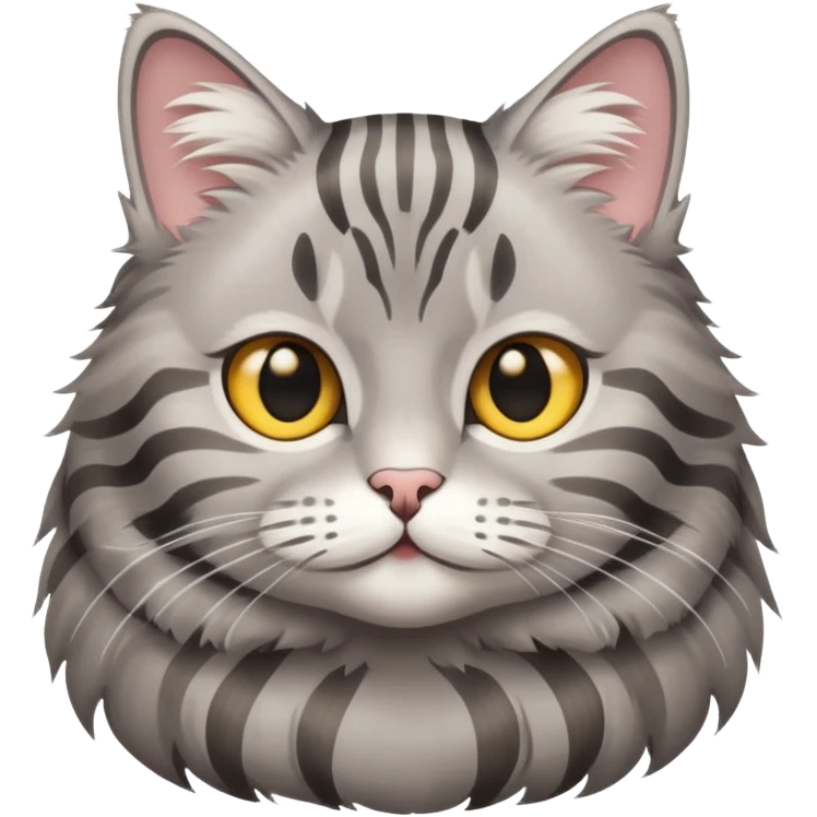 gray tabby cat emoji