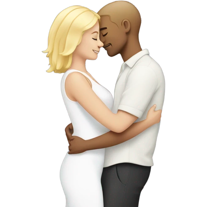 White male Loving blonde woman  emoji