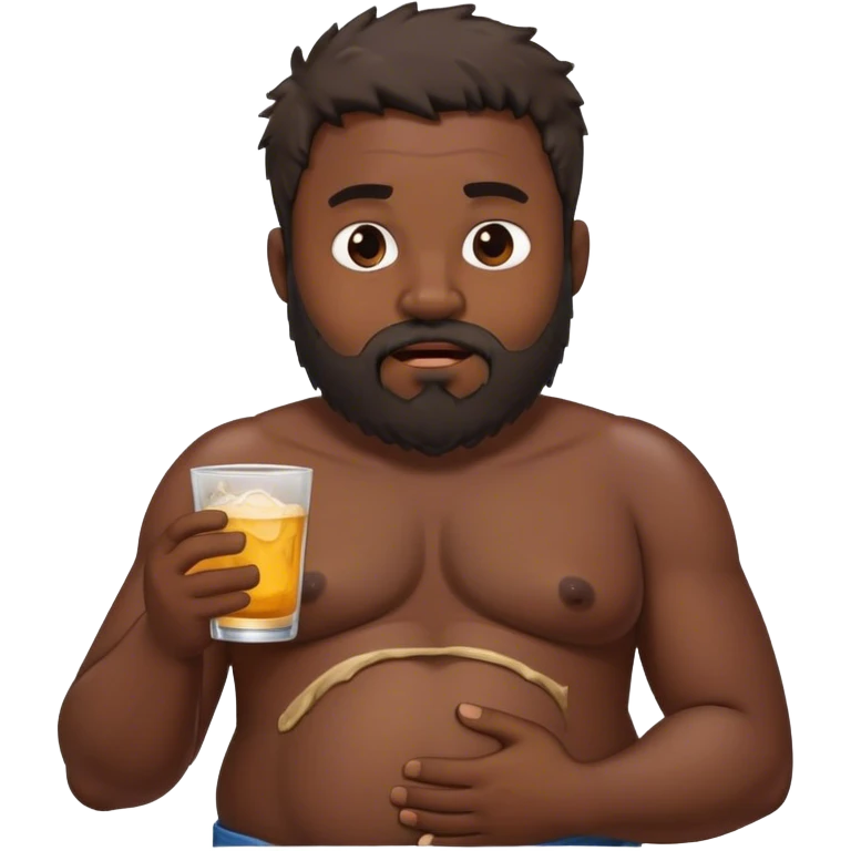drunk homeless black gut emoji