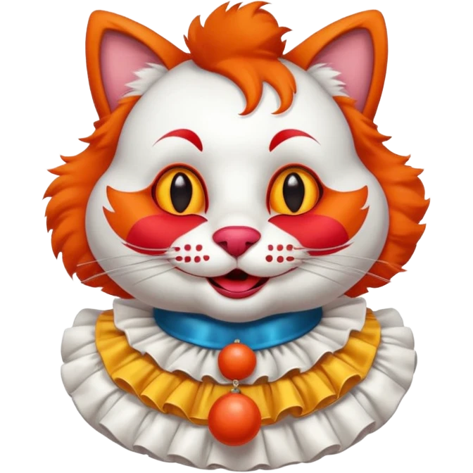 cat clown emoji