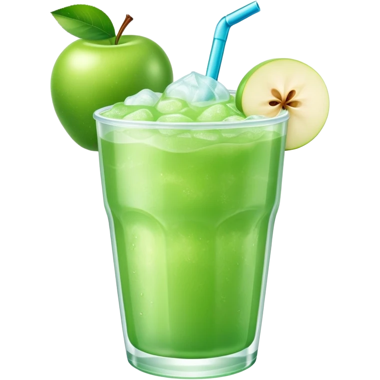 Green apple slush emoji