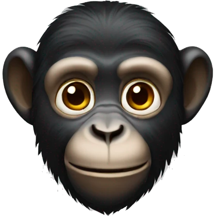 Black monkey emoji
