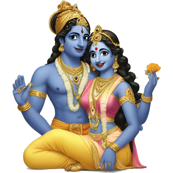 krishna radha emoji